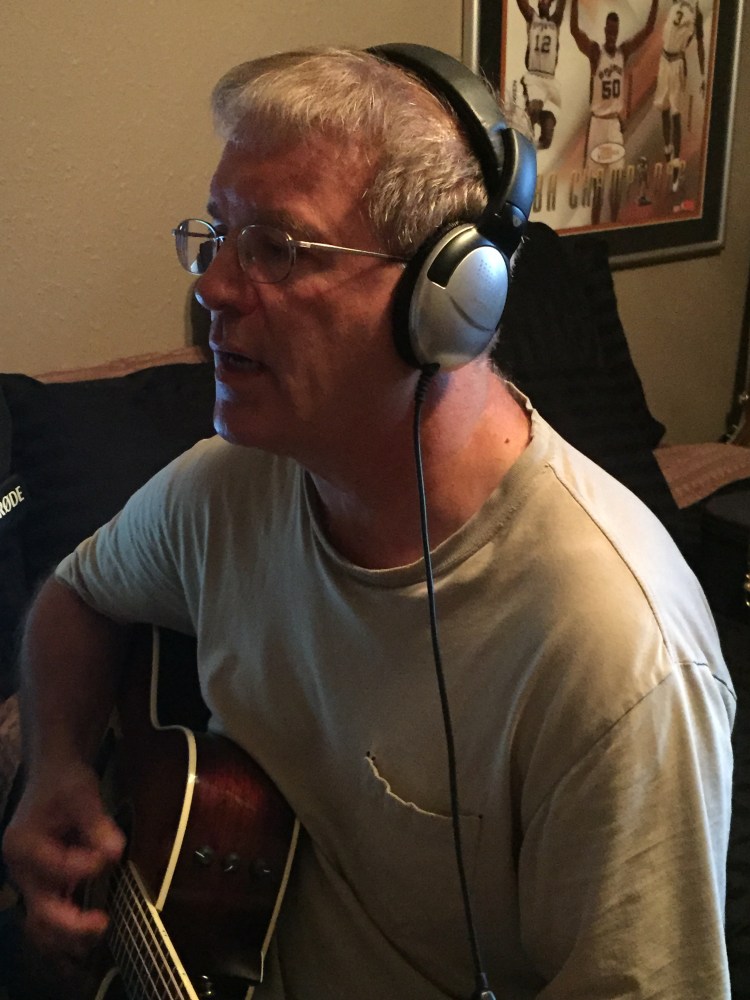 Marvin Recording a song